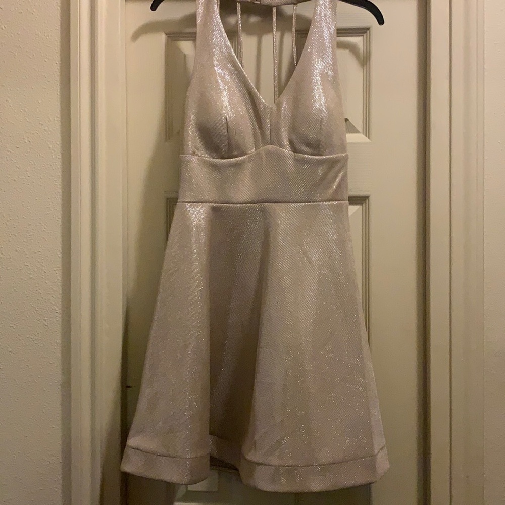 Gold formal dress size 9/10